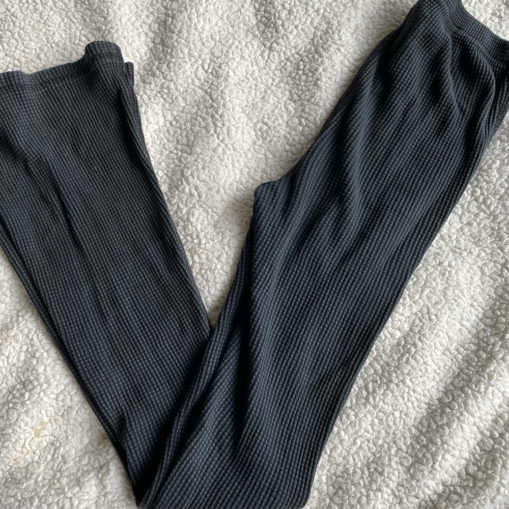 Urban Outfitters waffle knit flare pants